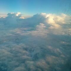 Clouds above the Atlantic Ocean
